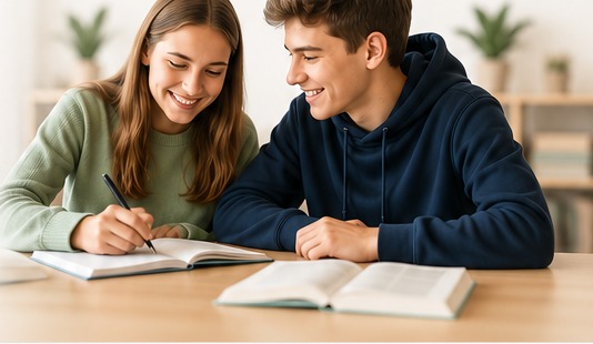 Studenti při přípravě na přijímačky